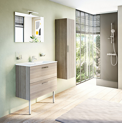 Душевой комплект, брашированный никель Vitra Bliss A4574334EXP