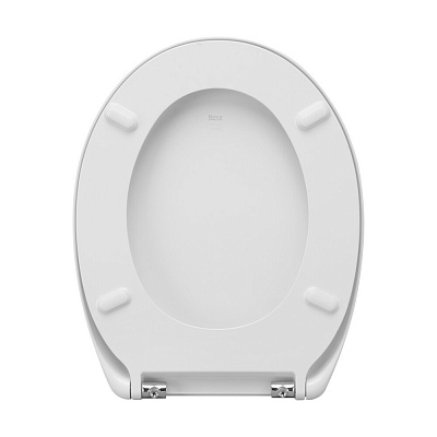 Сиденье Roca Victoria Supralit, микролифт, петли хром, 801B6200B