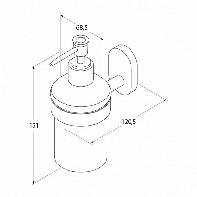 Дозатор для жидкого мыла Iddis Mirro Plus MRPSBC0i46