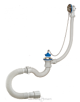 Сифон ORIO  для ванны с переливом,сгибкой трубой A -40089