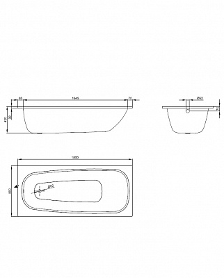 Стальная ванна Bette Form 3800 180x80 + ножки