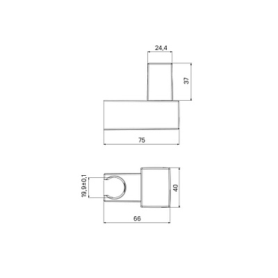 Держатель для душевой лейки хром, поворотный, Agua IDDIS AGUCP00i53