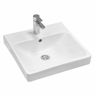 Тумба с раковиной AQUATON Сканди Doors 45 белый глянец/белый матовый 1A278701SD010