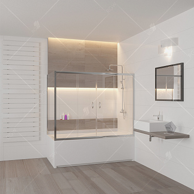 Шторка на ванну RGW SC-91 (SC-61+Z-52)