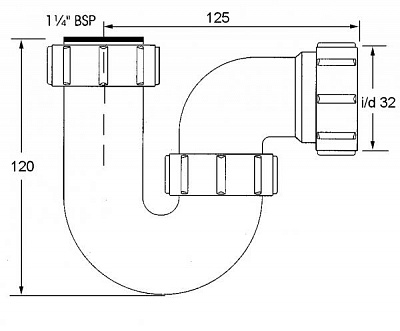Трап для биде MRBD1 1 1/4 х 32