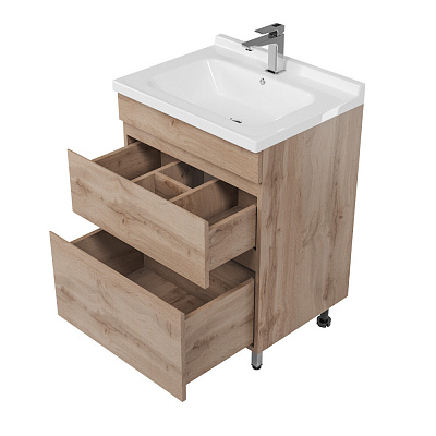 Тумба напольная MIRSANT Karelia 60 (под ум-к Simple 60, 269752)