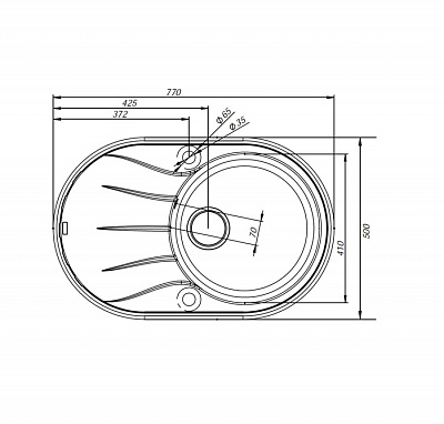 Гранитная мойка Iddis Kitchen G K12G771i87