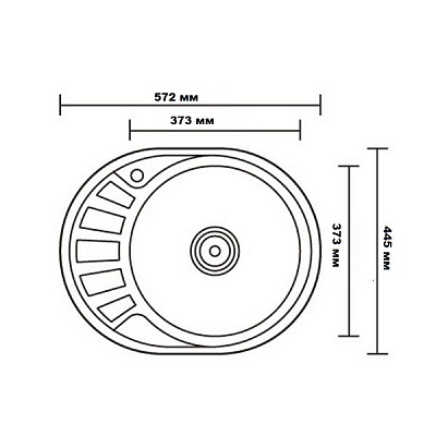 Мойка Ledeme L85745-R 57*45 глянцевая правая