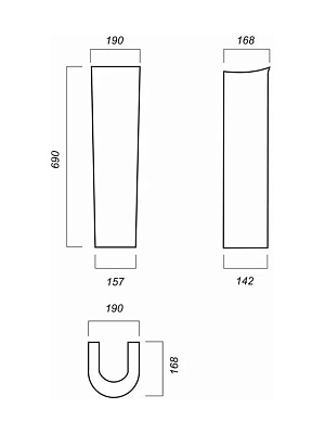 Пьедестал для раковины Sanita Самарская/ Комфорт