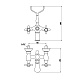 Смеситель для ванны с душем Timo Ritz 0144Y silver cross