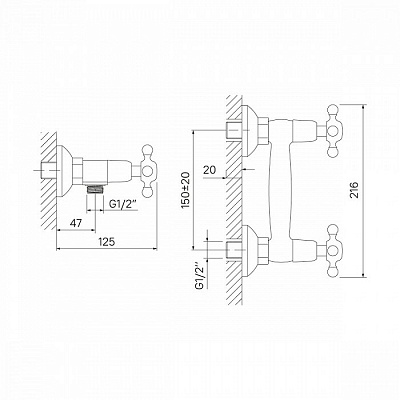 Смеситель для душа Iddis Jeals 37000T4CK