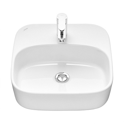 Раковина накладная 42 Одри Soft Aquaton 1WH501709 с полочкой