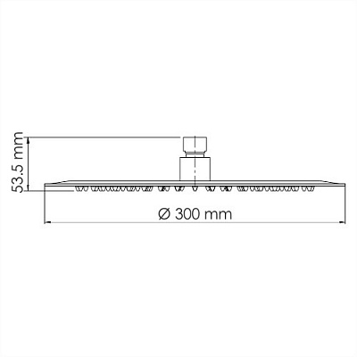 Верхняя душевая насадка d-30 WasserKraft NEW A161