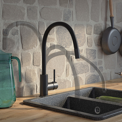 Смесители для кухни из нержавеющей стали Iddis Kitchen K36BLJ0i05