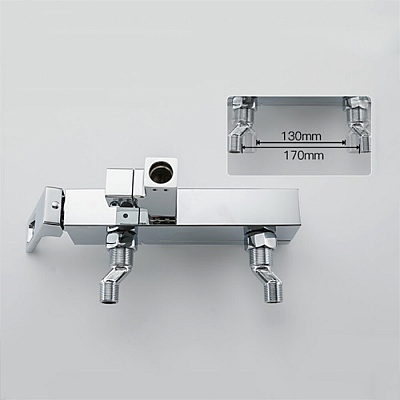 Душевая система со смесителем Gappo G18 G2418-1, хром