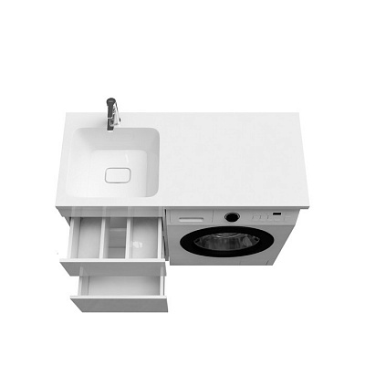 Тумба с раковиной для стиральной машины IDDIS Optima Home 110 см OPH11LBi95K