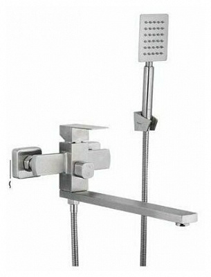 Смеситель для ванны Frap F22802, нерж. излив 35F