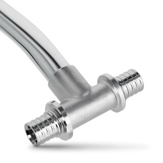 Тройник для отопления латунь Kan-therm Push 14х2 / 14х2 мм с трубкой 9013.14