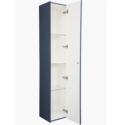 Шкаф-пенал 30 см La Fenice Terra FNC-05-TER-BG-30 синий матовый