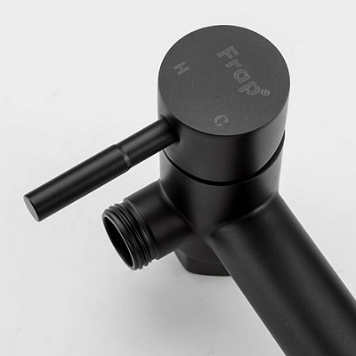Смеситель с гигиеническим душем Frap F7503-6 чёрный