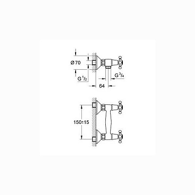 Смеситель для душа GROHE ARABESK 26202000