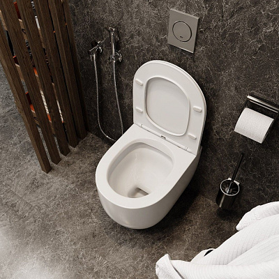 Унитаз подвесной безободковый Cerutti SPA OGLIO Aria CT8909