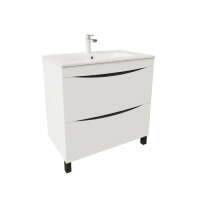Тумба с умывальником, напольная, 60 см, белая, IDDIS Cloud CLO80WFi95