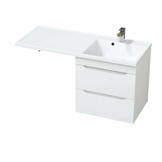 Тумба подвесная под стиральную машину 2 ящика MIRSANT Soho Quadro 60/1 УТ000095716