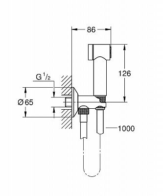 Гигиенический душ Grohe Sena Trigger Spray 35 26329000