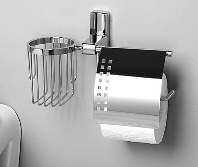 Держатель для туалетной бумаги и освежителя WasserKRAFT Leine K-5059 хром