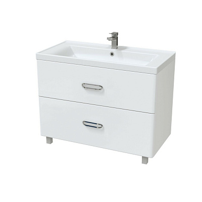 Тумба под раковину напольная 2 ящика MIRSANT Fuji 80/2(раковина Deep-80) (рак. 262520 в комплект не входит)