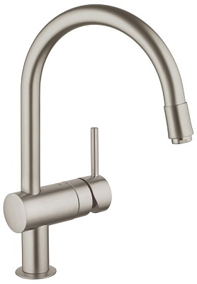 Смеситель для кухни GROHE MINTA 32918DC0 выдвижной излив суперсталь