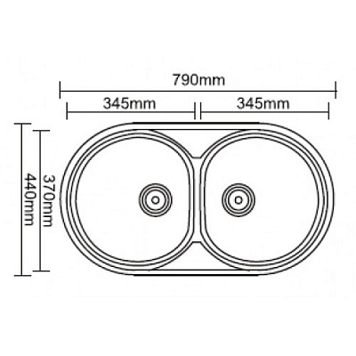 Мойка Ledeme L87944B 79*44*18 глянцевая двойная