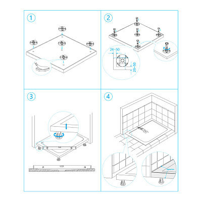 Душевой поддон 120х80 RGW ST-0128W белый прямоугольный Ø 90 мм Каменный 16152812-01