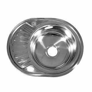 Мойка врезная овальная Fabia 57х45, правая, 0,8мм (62330R)