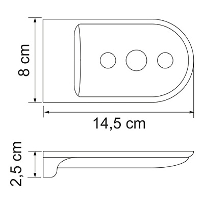 Мыльница решетка WasserKRAFT Kammel K-8369WHITE