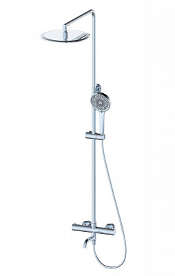 Душевая система с термостатом Wonzon & Woghand STICK, Хром WW-88739903-CR