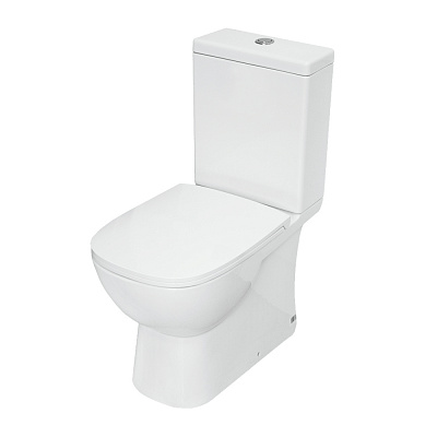Унитаз-компакт Sanita Luxe Quadro Slim DM (тонкое сиденье дюропласт, микролифт) QDRSLCC01151022