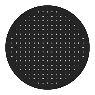 Душевая насадка верхняя круглая, черная матовая, Iddis Esper, ESP25BRi64