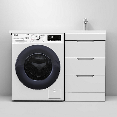 Тумба напольная под стиральную машину MIRSANT Сохо/Soho Quadro 50 (рак Флай-2 110)