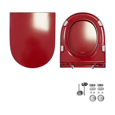 Унитаз-компакт Sanita Luxe Best Color Red (сиденье дюропласт, микролифт) BSTSLCC07110522