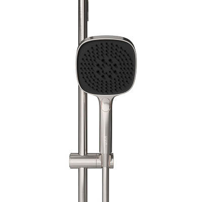 Душевая стойка VitrA Core Square A4591734EXP с ручным душем без смесителя брашированный никель