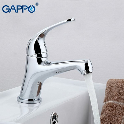 Смеситель для раковины хром Gappo G1035