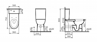 Унитаз Vitra Conforma 75 5816B003-0087