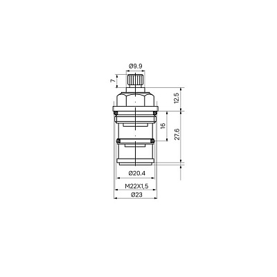 Дивертор для смесителя Optima Home 997BC148SM