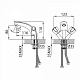 Смеситель для умывальника Milardo Cortes CORSB00M01
