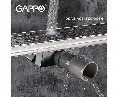 Душевой трап Gappo G88007-1 нержавеющая сталь 70*800мм