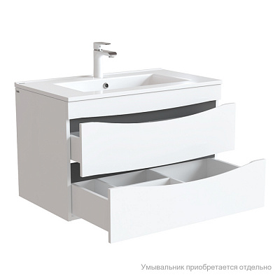 Тумба подвесная Iddis Cloud CLO80W0i95 80 см, белая. Подходит умывальник: 0138000i28