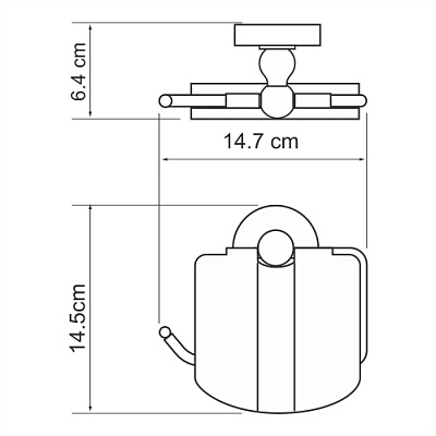 Держатель для туалетной бумаги WasserKraft Diemel K-2225 хром