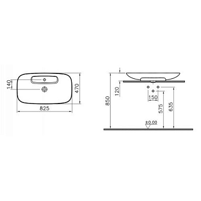 Раковина-чаша Vitra Memoria 80 5882B403-0041